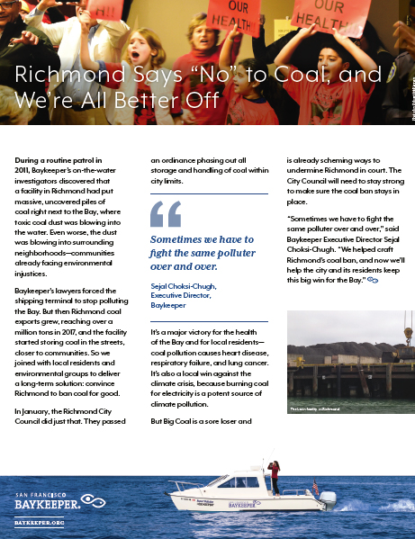 Baykeeper Summer Newsletter