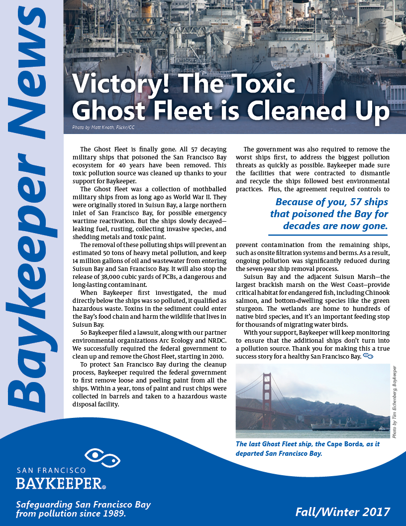 Baykeeper Fall Winter Newsletter