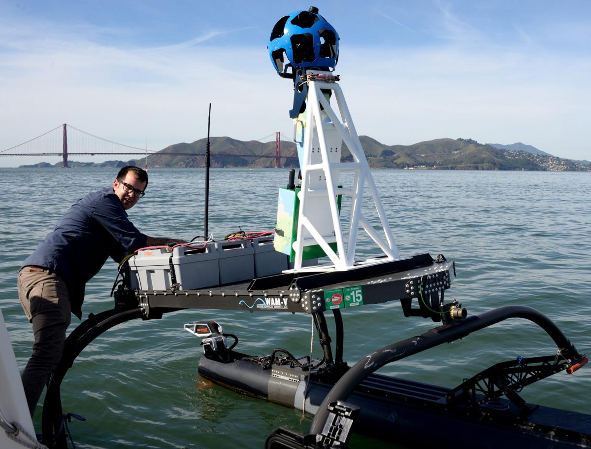 Google Trekker Camera on the Bay