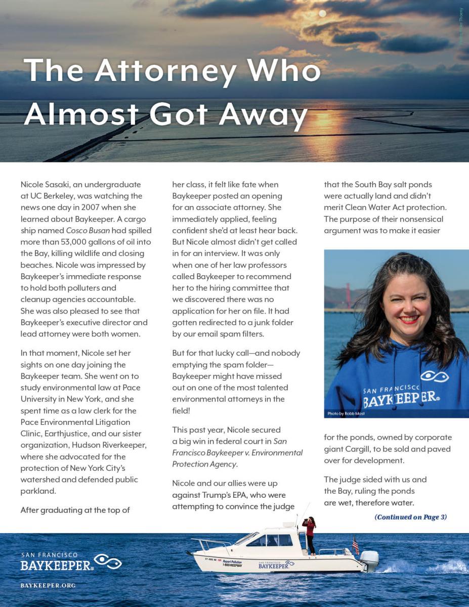 Baykeeper Spring Newsletter