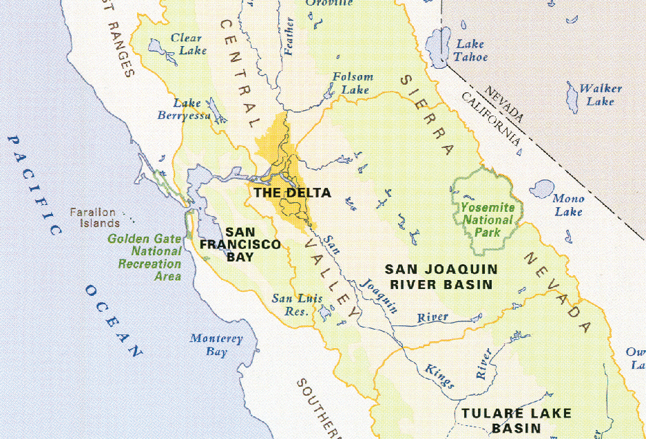 Delta and Bay Map